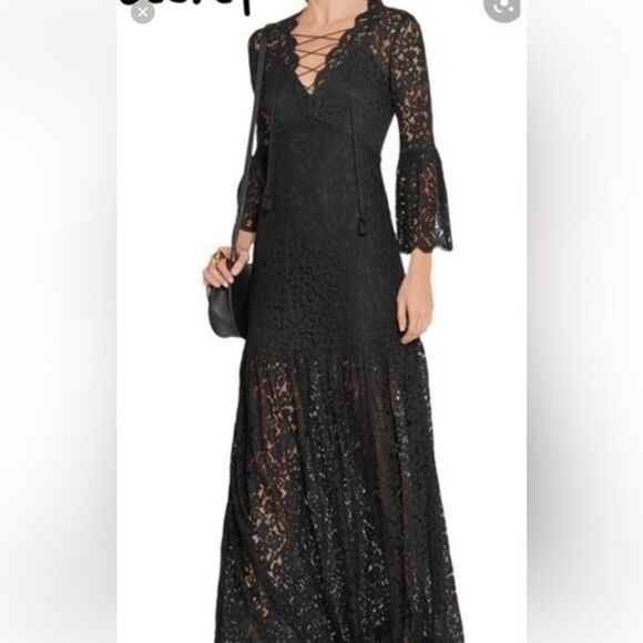 Rachel Zoe NWT Adoni black lace maxi dress - Picture 2 of 4